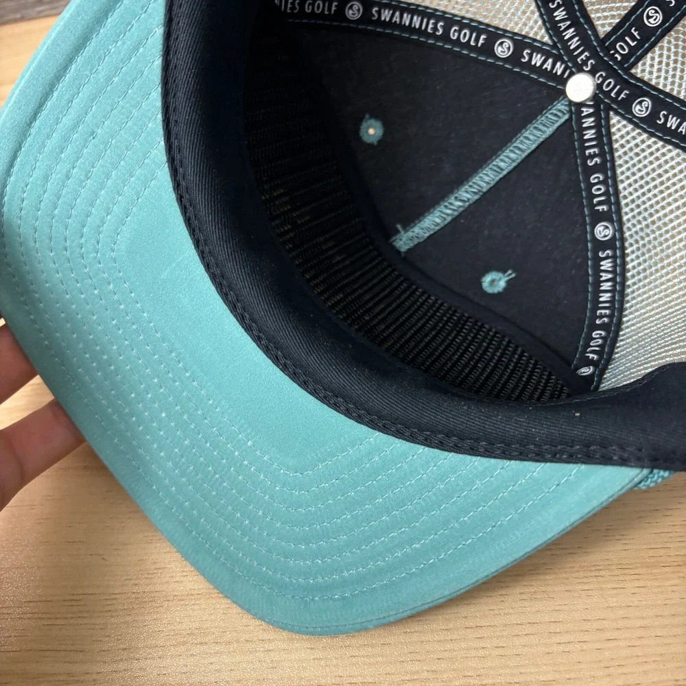 Swannies Hat Cap Snap Back Womens Blue Celebrate Pars Golf Golfing‎ Ladies
